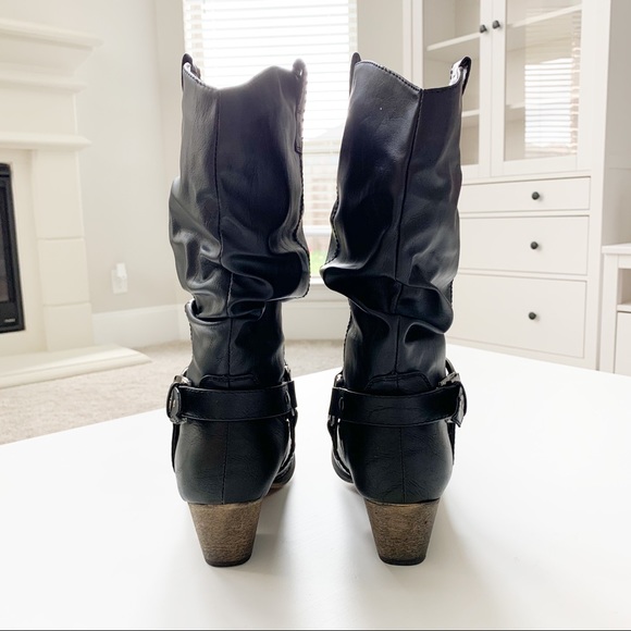 Refresh Black Cowboy Boot - Picture 5 of 9